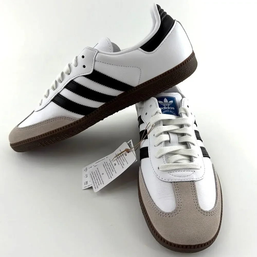 Adidas Women's Cloud White Core Clear Granite Samba Original Shoes Size 10.5